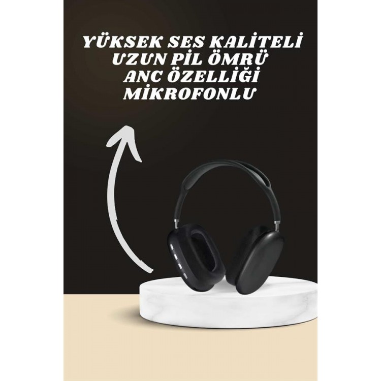 On-Ear Headphone Pro9 and New Generation SmartWatch Android and iOS Compatible ANC Feature