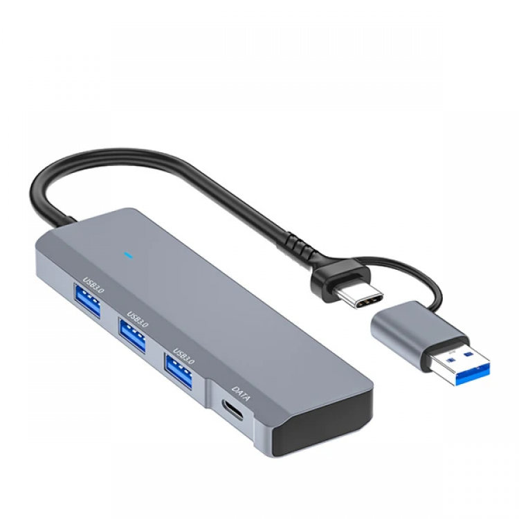 ALLY ADS-309D 4 Port USB+Type-C USB3.0 Multiplexer Data HUB Adapter-(5775)