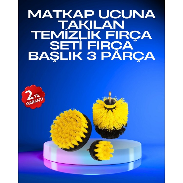 Profesyonel Matkap Ucu Temizlik Fırçası 3’lü Set