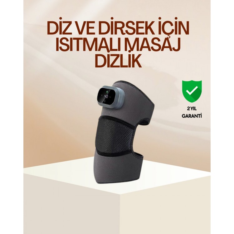 Diz ve Dirsek İçin Isıtmalı Masaj Dizlik Aparatı