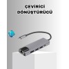 Aluminum Case MacBook USB-C Hub – 4KHDMI USB 3.0 SD/TF Card InputPD Charging Support