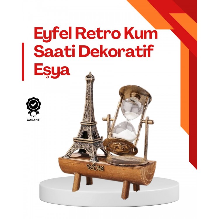 Masa Üstü Ahşap Kum Saati – Dekoratif Dayanıklı ve Şık