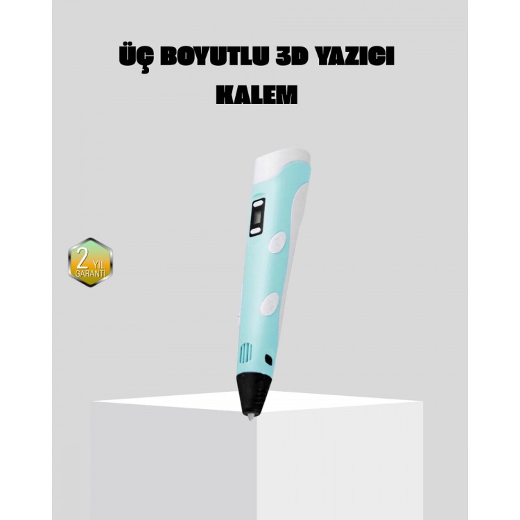 3D Kalem Ergonomik ve 1.75 mm Filament Destekli FDM Yazıcı Kalemi