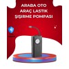 USB Şarjlı Kompakt Elektrikli Hava Kompresörü 3000 mAh