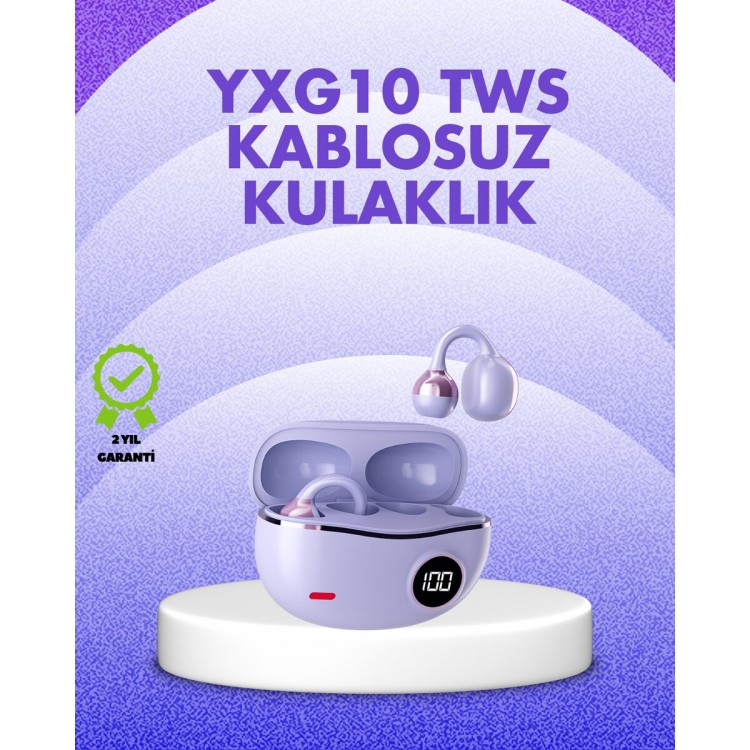 YXG10 Kablosuz Kulaklık – Bluetooth 5.4 Dokunmatik LED Ekranlı Şarj Kutusu