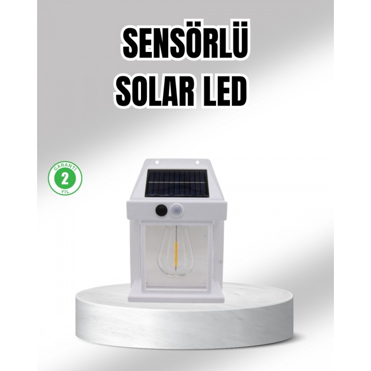 Solar Powered Outdoor Sensor Wall Lamp IP65Waterproof