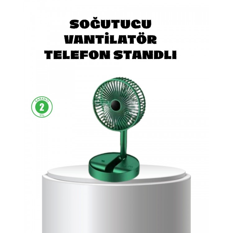 Katlanabilir Mini Fan – 3 Kademeli Soğutma Şarjlı