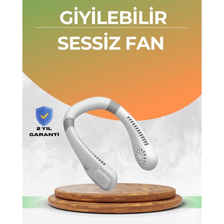 Uzun Ömürlü Bataryalı 9-18 Saat Kullanımlı Boyun Fanı