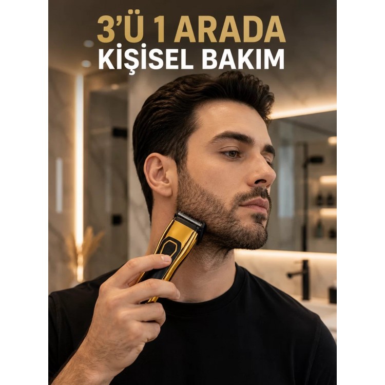 Saç Sakal Burun ve Kulak Bakımı İçin Çok Amaçlı Tıraş Makinesi