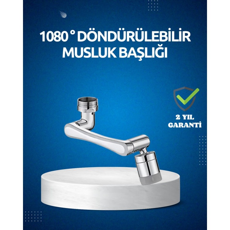 Rotating Faucet Head 1080 Degree Adjustable Spray with FilterFly