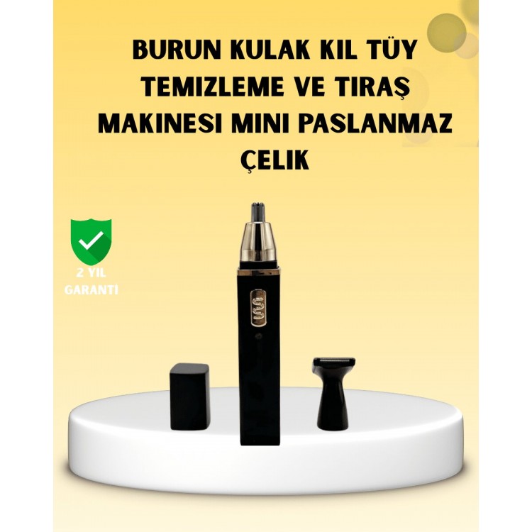 Şarjlı burun ve kulak kılı temizleme cihazı
