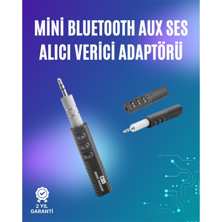 Mini Bluetooth Music Receiver | Home & VehicleWireless Connection to Stereo Systems