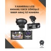 3 Camera Dashcam System – Rear View AssistParking Protection and G-Sensor