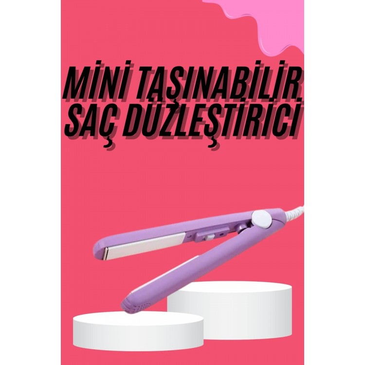 Hair Straightener Smooth Shine Travel Type Portable CeramicKaplama