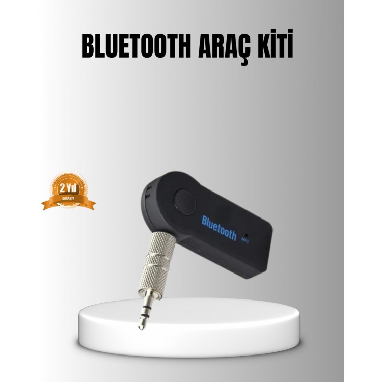Bluetooth AUX Car Kit Hands-Free Music PlayerWith Built-in Microphone
