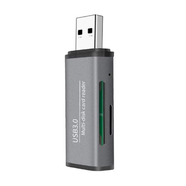 ADS-105 USB 3.0 Fast Card ReaderSD/TF Memory Card Reader-(5775)