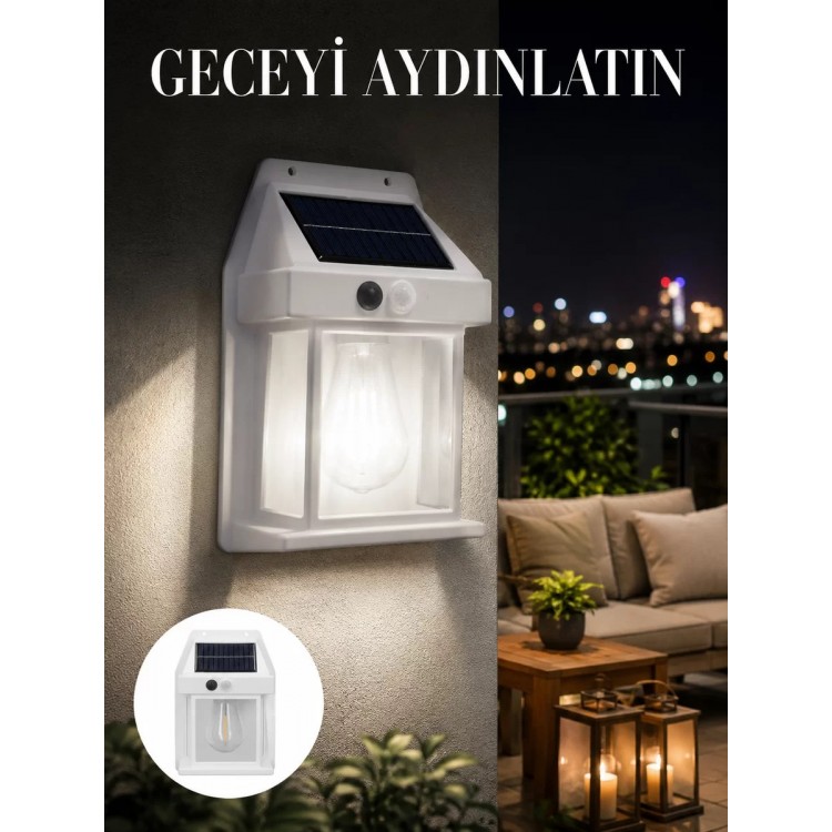 1800 mAh Pilli Solar Duvar Aydınlatma Yeni Nesil