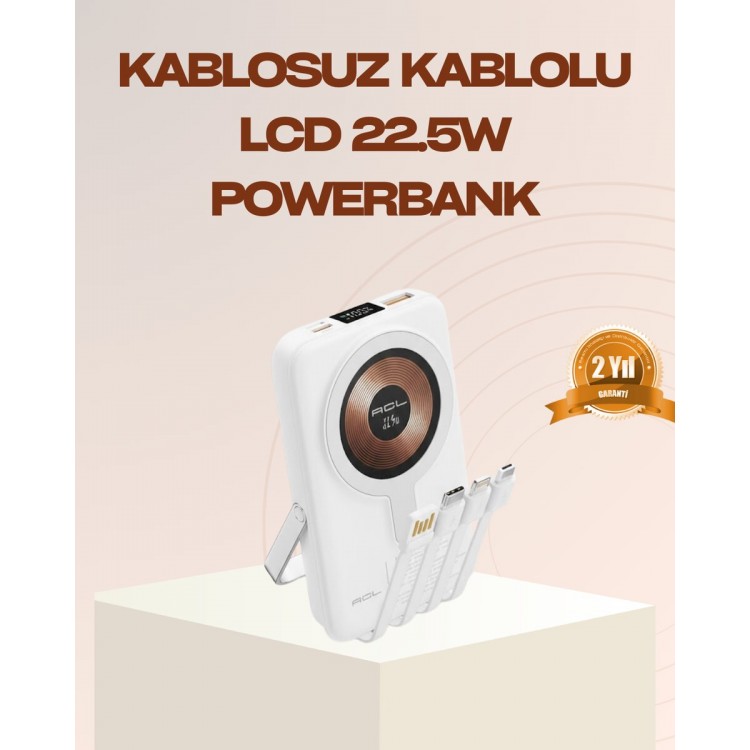 Magnetic Wireless Powerbank 22.5W Fast Charging LCDScreened