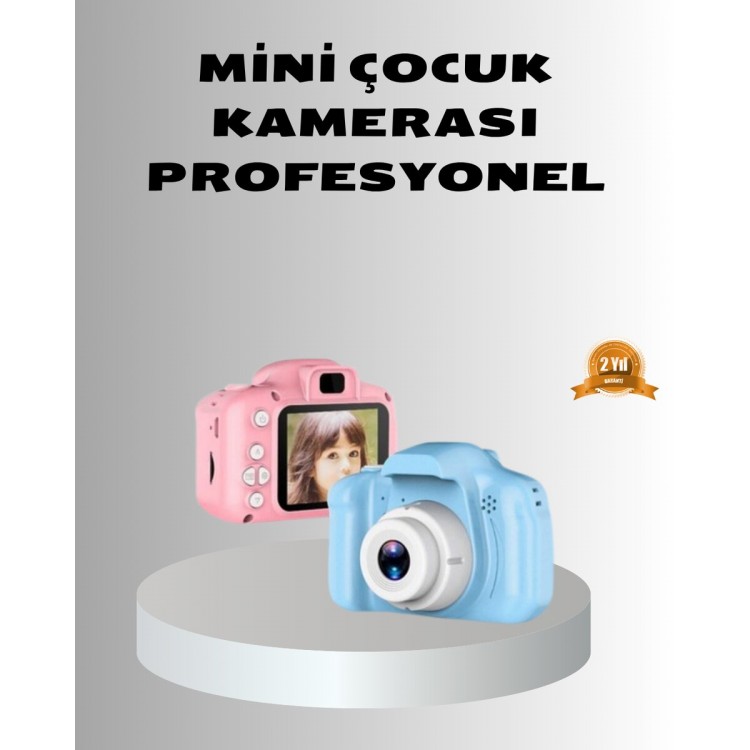 8MP Mini Kids Camera – Pink SoundRecording Featured