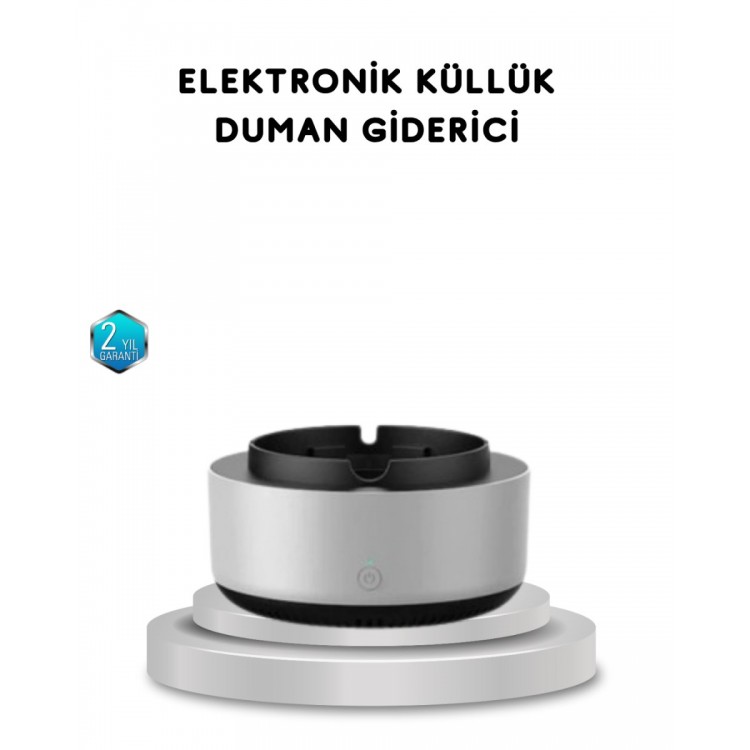 Sigara Dumanı ve Koku Giderici Hava Temizleyici Küllük – 2 Katmanlı Filtreli