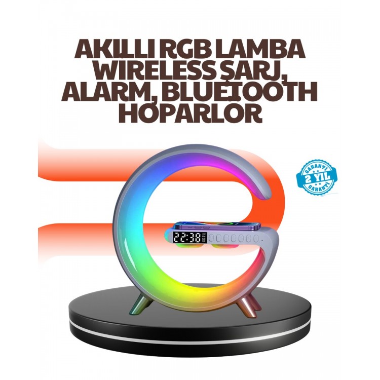 Multi-Functional Smart with 15W Fast Wireless Charging SupportedTable Lamp