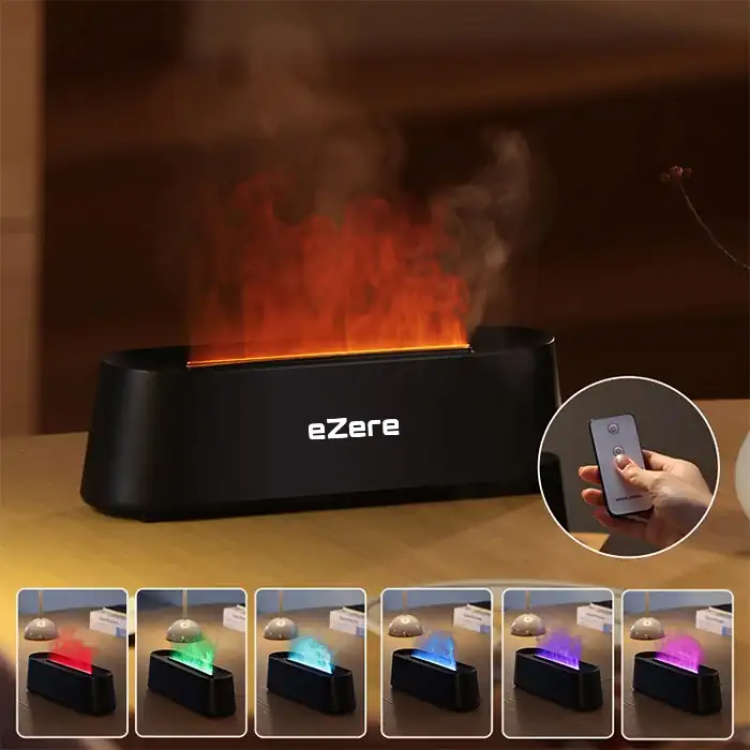Ezere A3 Flame Diffuser for Home and Officeand Ultrasonic Air Humidifier-(5775)