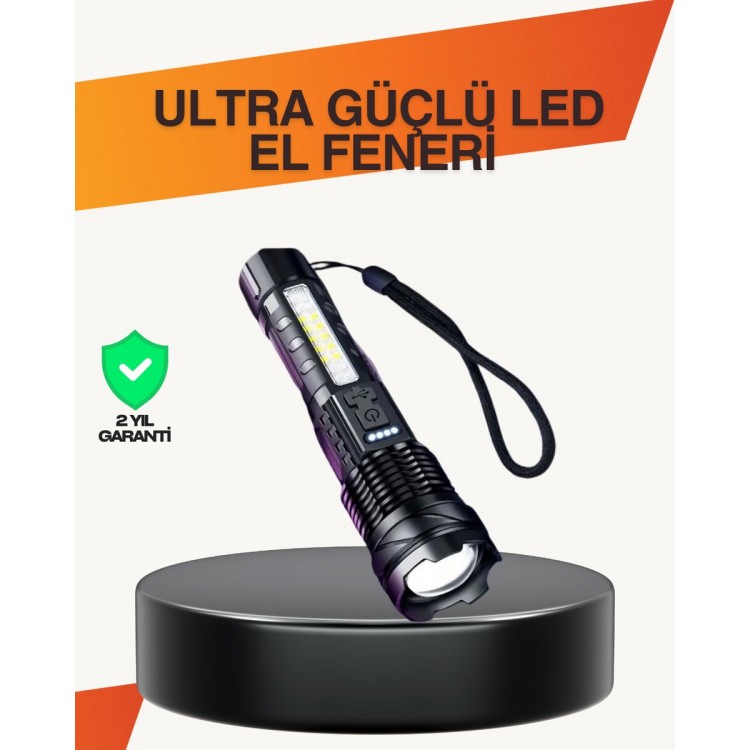 Outdoor ve Acil Durum İçin Güçlü LED El Feneri
