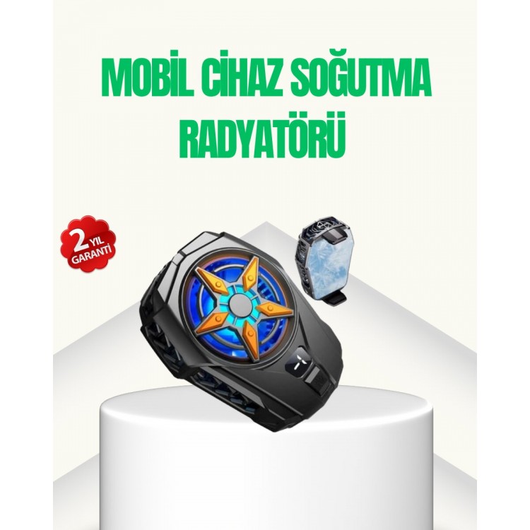 Powerful Phone Cooler Fan With Digital Display For Games