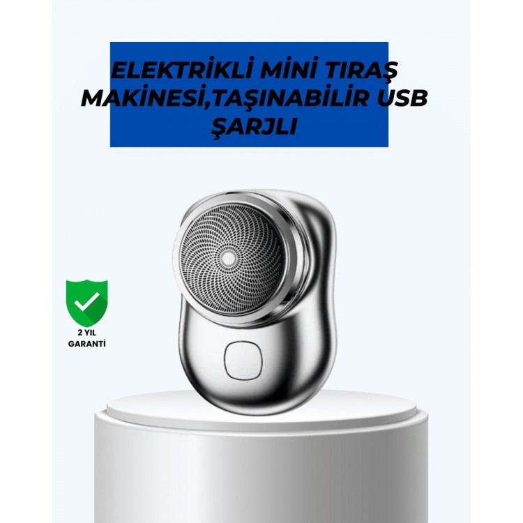 Mikro titreşim motorlu düşük sesli USB girişli tıraş makinesi