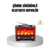 Bu şömine görünümlü solar şarjlı Bluetooth hoparlör, müziği nostaljik bir atmosferle buluşturmak isteyen kullanıcılar için benzersiz bir deneyim sunar. Hem iç hem dış mekânlarda kullanılabilen bu özel hoparlör, alev ışığı efektiyle ortama sıcak, romantik 