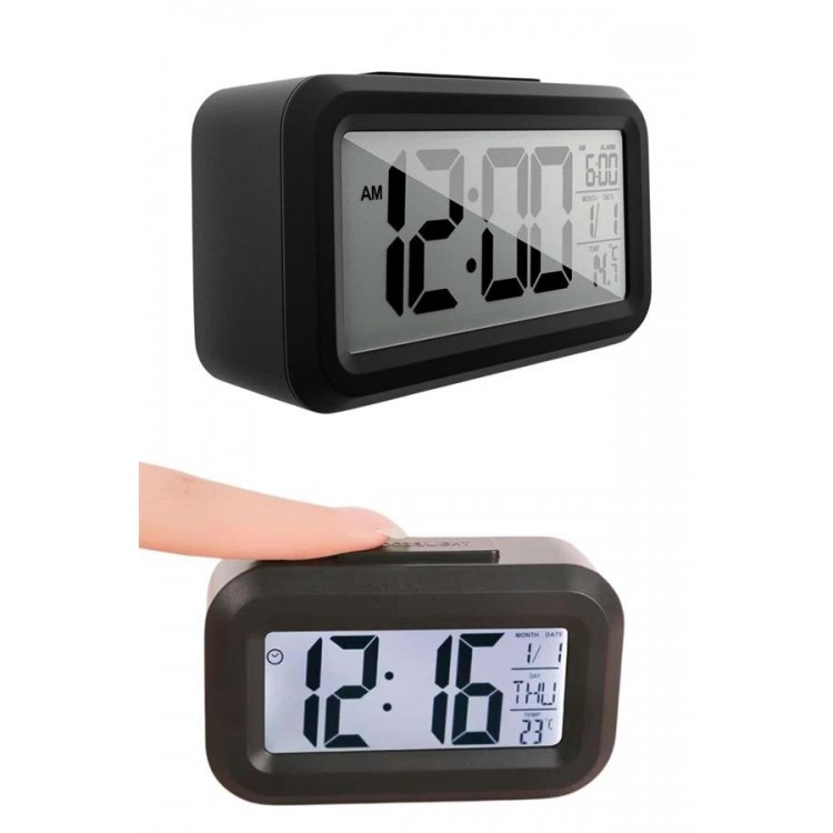 Night Digital Table Clock LED Display with Digital AlarmBattery Operated Alarm Clock