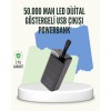 Yüksek kapasiteli 50.000 mAh powerbank, modern teknolojiyi günlük hayatınıza taşıyor. Dört USB çıkışı ile aynı anda telefon, tablet, kulaklık ve daha birçok cihazınızı şarj etmenize imkan tanır. Geniş uyumluluğu sayesinde Type-C, Lightning ve Micro USB gi