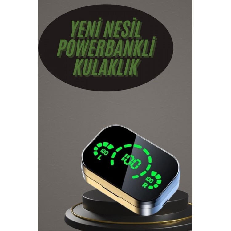 Wireless Bluetooth Headset Dual Phone Support Digital with Powerbankwith indicator