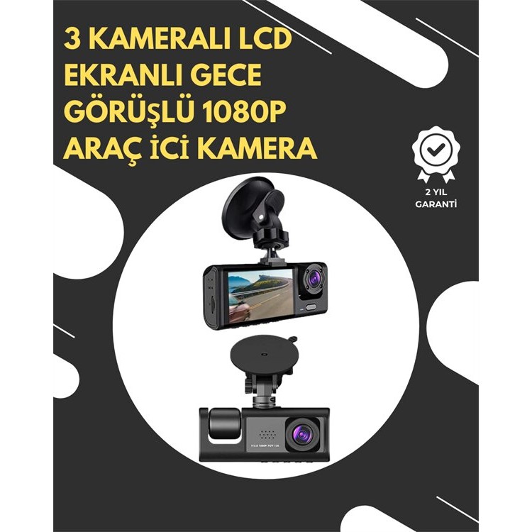 1080p Vehicle with G-Sensor and Motion Detection SupportInterior Security Camera