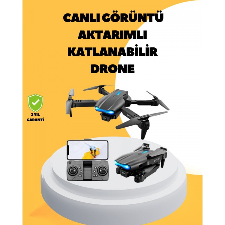 Wifi FPV Canlı Görüntü Aktarımlı Katlanabilir Drone