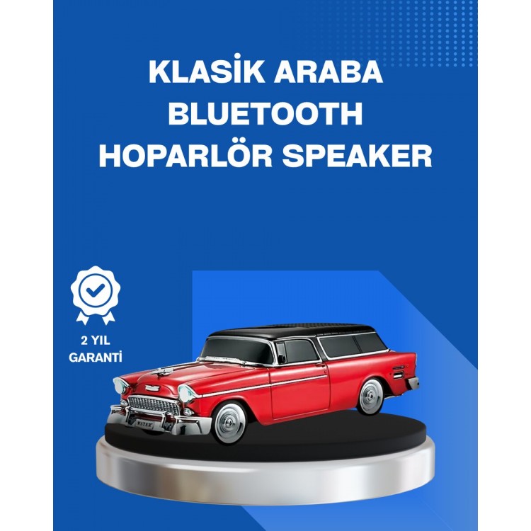 Retro Car Shaped Wireless Bluetooth Speaker
