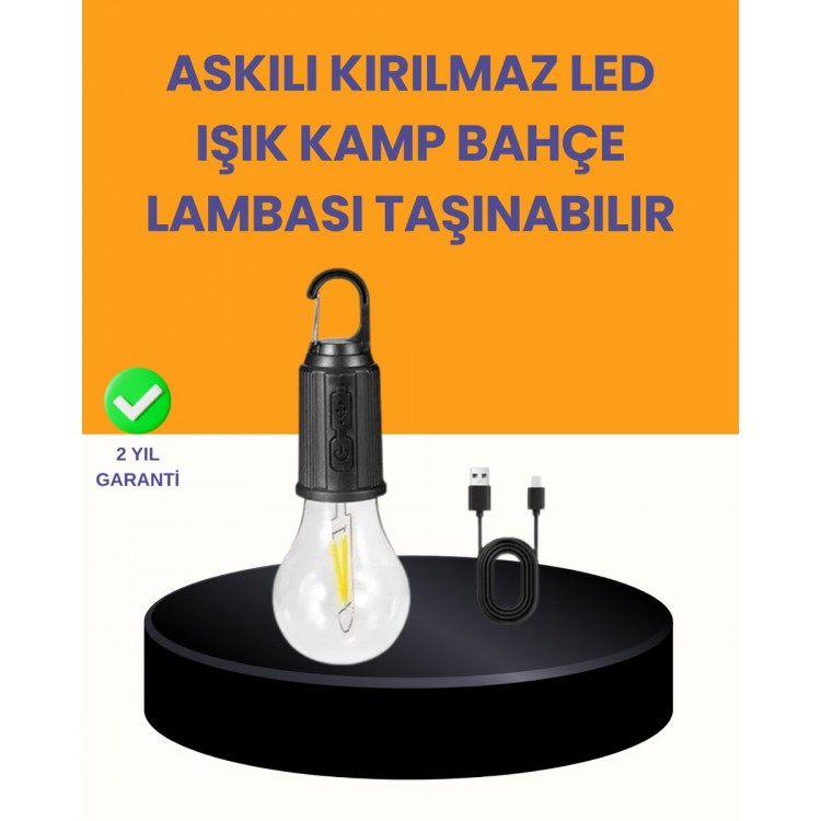 2.4GHz USB Rechargeable Camping Lamp with Sensor