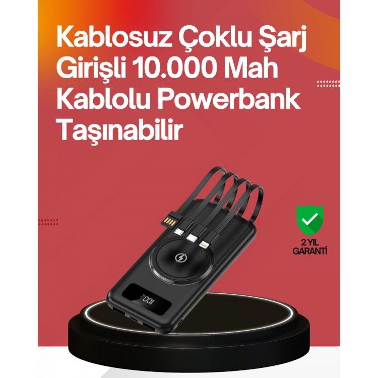 22.5W Fast + 15W Wireless Charging –2.4GHz Energy at Any Time with Powerbank