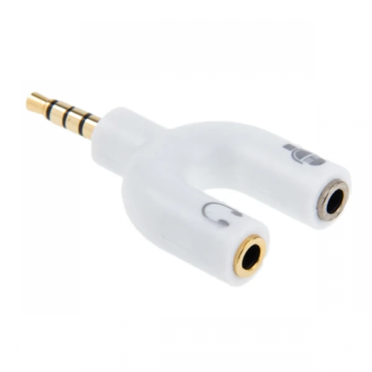 ALLY 3.5 mm Headphone Microphone Multiplexer 3.5 mm Splitter Converter-(5775)