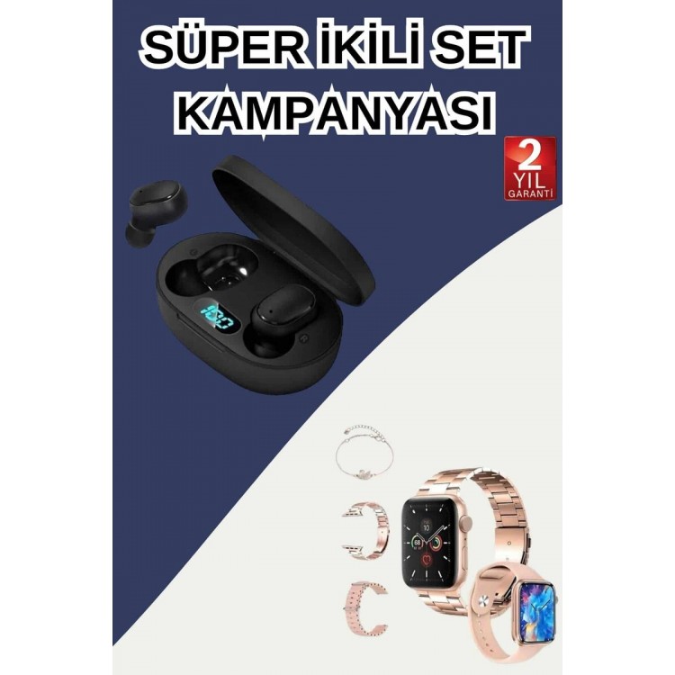 Smart Watch and Digital with Heart Rate Monitor Gift Braceletwith indicator Bluetooth Headset Multiple Charging Port