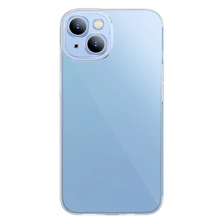 Baseus Simple Case iPhone 14 6.1 CameraProtected Thin Silicone Transparent Case-(5775)