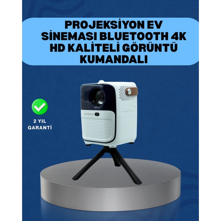 Ultra HD Çözünürlüklü Taşınabilir Projektör – 1920x1080 Piksel Görüntü Kalitesi (Kopya)