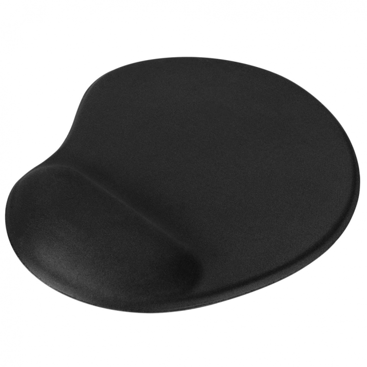 ADDISON 300521 250x197x5mm Bileklik Destekli Mouse Pad (Siyah)(1923)