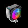 SAMA X40L Black 1x100mm ARGB Fan Kule Tipi Hava Soğutma 4 adet Gelişmiş Kompozit Isı Borusu CPU Fan (AMD ve INTEL Tüm işlemciler ile uyumlu)(1923)