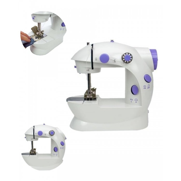 Pedallı Mini Dikiş Makinesi Çift Makara Kilitli Dikiş
