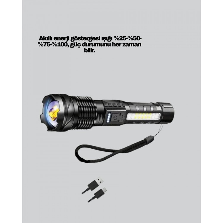 Outdoor ve Acil Durum İçin Güçlü LED El Feneri