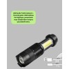 4 Modlu USB Şarjlı LED El Feneri Kamp ve Outdoor