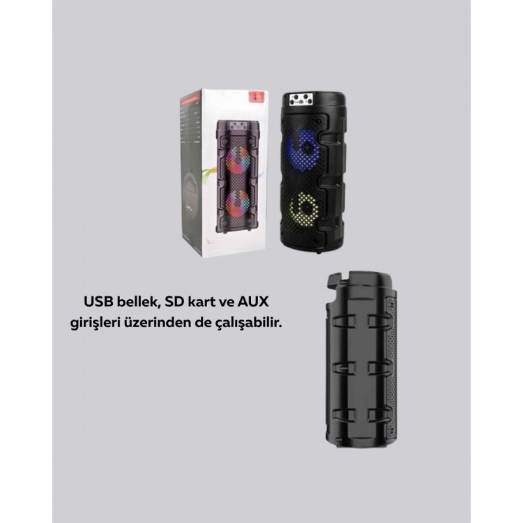 Çift Sürücülü Taşınabilir Kablosuz Hoparlör