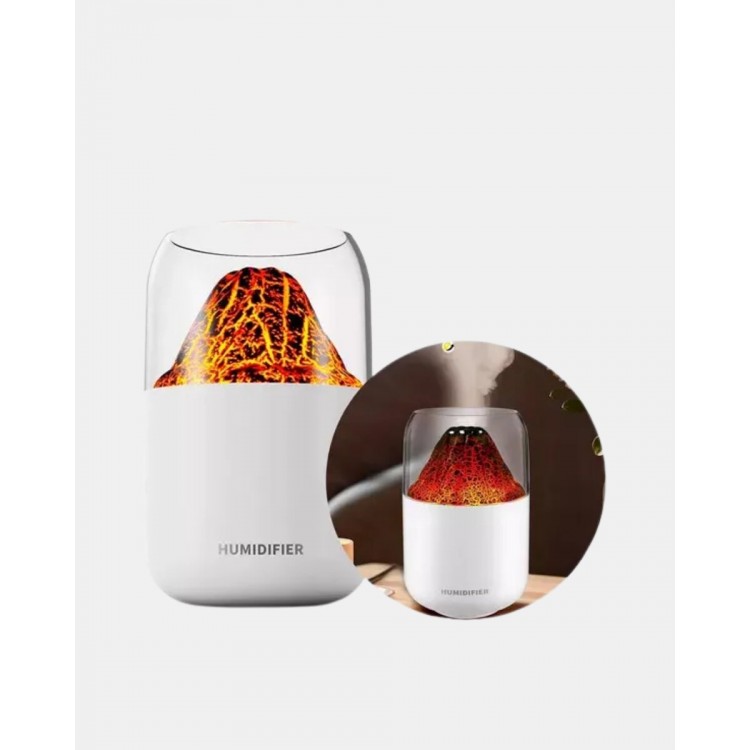280ml Alev Işıklı Ultrasonik Hava Nemlendirici Sessiz ve USB Şarjlı