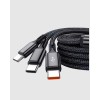3 in 1 Charging Cable Type-C iOSAndroid Compatible Fast and Safe Charging